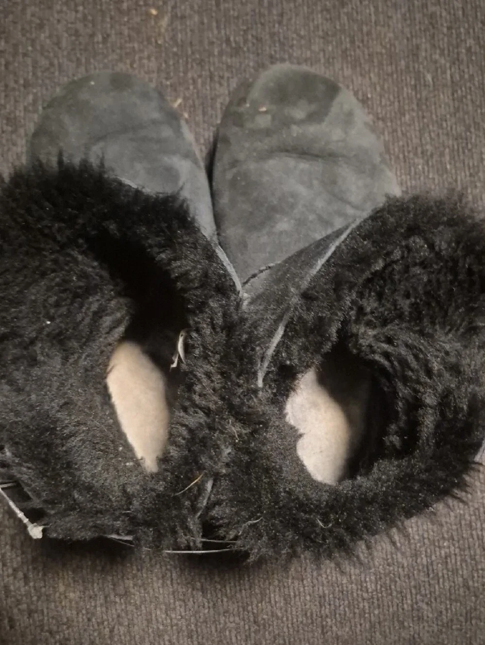 UGG Women's Black Short Shearling Winter Boots